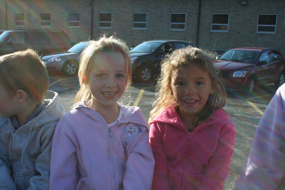 Girls on Hayride